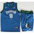 Minnesota Timberwolves 8 Latrell Sprewell Blue Swingman NBA Jerseys Short Suits Cheap