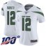 Nike New York Jets #12 Joe Namath White Womens Stitched NFL 100th Season Vapor Limited Jersey