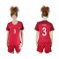 Womens Portugal #3 Pepe Home Soccer Country Jersey