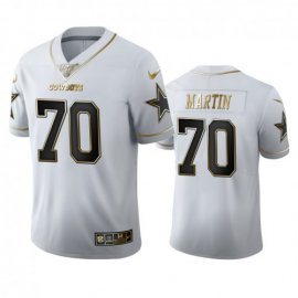 Dallas Cowboys #70 Zack Martin Mens Nike White Golden Edition Vapor Limited NFL 100 Jersey
