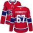 Adidas Montreal Canadiens #67 Max Pacioretty Red Home Authentic Womens Stitched NHL Jersey