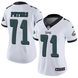 Nike Philadelphia Eagles #71 Jason Peters White Womens Stitched NFL Vapor Untouchable Limited Jersey
