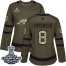 Adidas Washington Capitals #8 Alex Ovechkin Green Salute to Service Stanley Cup Final Champions Womens Stitched NHL Jersey
