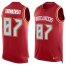 Nike Tampa Bay Buccaneers #87 Rob Gronkowski Red Team Color Mens Stitched NFL Limited Tank Top Jersey