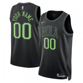 New Orleans Pelicans Nike Unisex 2023/24 Custom Swingman Jersey – Black – City Edition