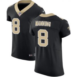 Nike New Orleans Saints #8 Archie Manning Black Team Color Mens Stitched NFL Vapor Untouchable Elite Jersey