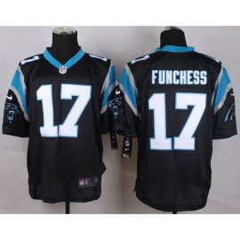 Nike Carolina Panthers #17 Devin Funchess Black Team Color Mens Stitched NFL Elite Jersey
