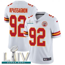 Nike Kansas City Chiefs #92 Tanoh Kpassagnon White Super Bowl LIV 2020 Youth Stitched NFL Vapor Untouchable Limited Jersey
