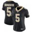 Nike New Orleans Saints #5 Teddy Bridgewater Black Team Color Womens Stitched NFL Vapor Untouchable Limited Jersey