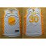 Golden State Warriors #30 Stephen Curry White(Gold No.) Stitched NBA Jersey
