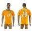 Cote dlvoire #28 Doumbia Home Soccer Country Jersey