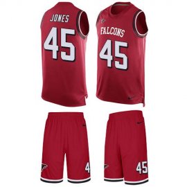 Nike Atlanta Falcons #45 Deion Jones Red Team Color Mens Stitched NFL Limited Tank Top Suit Jersey