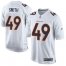 Nike Denver Broncos #49 Dennis Smith White Mens Stitched NFL Game Event Jersey