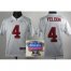 Kids Alabama Crimson Tide 4 T.J Yeldon White College Football NCAA Jerseys 2014 All State Sugar Bowl Game Patch