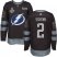 Adidas Tampa Bay Lightning #2 Luke Schenn Black 1917-2017 100th Anniversary 2020 Stanley Cup Champions Stitched NHL Jersey