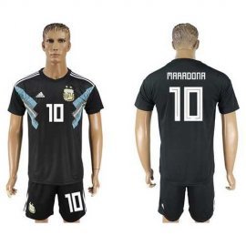 Argentina #10 Maradona Away Soccer Country Jersey