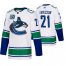 Vancouver Canucks #21 Loui Eriksson 50th Anniversary Mens White 2019-20 Away Authentic NHL Jersey
