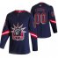 New York Rangers Custom Navy Mens Adidas 2020-21 Alternate Authentic Player NHL Jersey