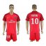 Paris Saint-Germain #10 Pastore Red Soccer Club Jersey