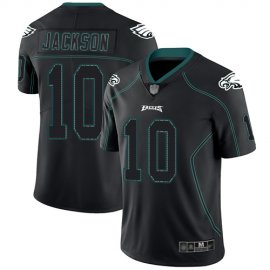 Nike Philadelphia Eagles #10 DeSean Jackson Lights Out Black Mens Stitched NFL Limited Rush Jersey