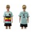 Belgium #5 Vertonghen Away Kid Soccer Country Jersey