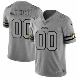 Jacksonville Jaguars Custom Mens Nike Gray Gridiron II Vapor Untouchable Limited NFL Jersey