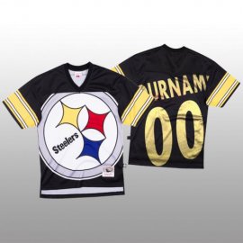 NFL Pittsburgh Steelers Custom Black Mens Mitchell & Nell Big Face Fashion Limited NFL Jersey