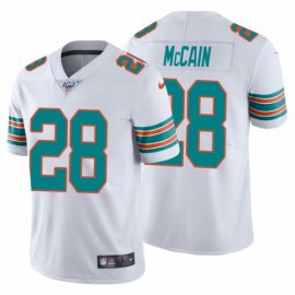 Nike Miami Dolphins #28 Bobby Mccain White Alternate Mens Stitched NFL 100th Season Vapor Untouchable Limited Jersey