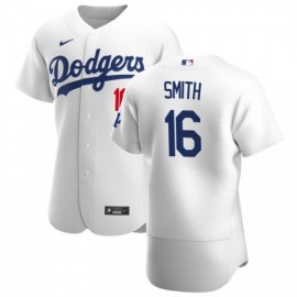 Los Angeles Dodgers #16 Will Smith Mens Nike White Home 2020 Authentic Player MLB Jersey