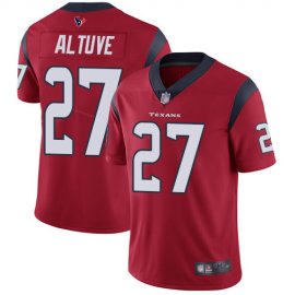 Nike Houston Texans #27 Jose Altuve Red Alternate Youth Stitched NFL Vapor Untouchable Limited Jersey