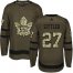 Adidas Toronto Maple Leafs #27 Darryl Sittler Green Salute to Service Stitched NHL Jersey
