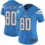 Nike Los Angeles Chargers #80 Kellen Winslow Electric Blue Alternate Womens Stitched NFL Vapor Untouchable Limited Jersey