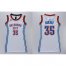 Womens Thunder #35 Kevin Durant White Dress Stitched NBA Jersey