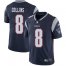 Nike New England Patriots #8 Jamie Collins Sr Navy Blue Team Color Mens Stitched NFL Vapor Untouchable Limited Jersey