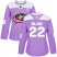 Adidas Columbus Blue Jackets #22 Sonny Milano Purple Authentic Fights Cancer Womens Stitched NHL Jersey