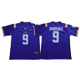 LSU Tigers #9 Joe Burrow Purple Limited “”Burreaux”” Stitched College Jersey