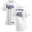 Tampa Bay Rays #46 Jose Alvarado Mens Nike White Home 2020 Authentic Player MLB Jersey