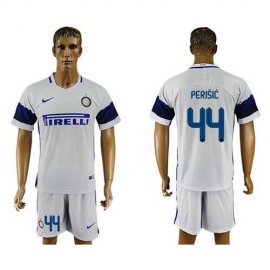 Inter Milan #44 Perisic White Away Soccer Club Jersey