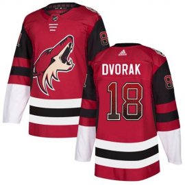 Adidas Arizona Coyotes #18 Christian Dvorak Maroon Home Authentic Drift Fashion Stitched NHL Jersey