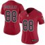 Nike Atlanta Falcons #88 Tony Gonzalez Red Womens Stitched NFL Limited Rush Jersey