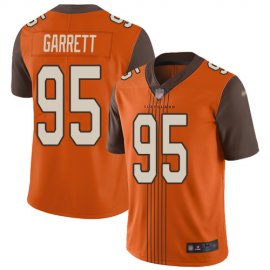 Nike Cleveland Browns #95 Myles Garrett Orange Alternate Mens Stitched NFL Limited City Edition Jersey