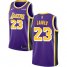 Womens Nike Los Angeles Lakers #23 LeBron James Purple NBA Swingman Statement Edition Jersey