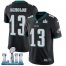 Nike Philadelphia Eagles #13 Nelson Agholor Black Alternate Super Bowl LII Mens Stitched NFL Vapor Untouchable Limited Jersey