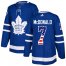 Adidas Toronto Maple Leafs #7 Lanny McDonald Blue Home Authentic USA Flag Stitched NHL Jersey