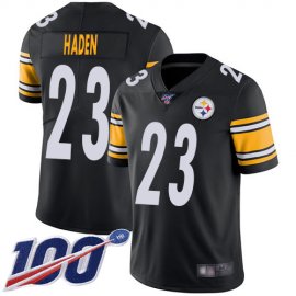 Nike Pittsburgh Steelers #23 Joe Haden Black Team Color Mens Stitched NFL 100th Season Vapor Limited Jersey