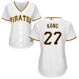 Pittsburgh Pirates #27 Jung-ho Kang White Home Womens Stitched MLB Jersey