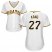 Pittsburgh Pirates #27 Jung-ho Kang White Home Womens Stitched MLB Jersey