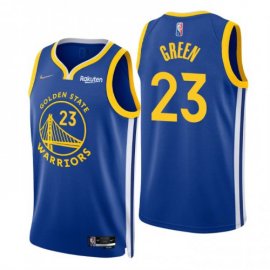 Nike Golden State Warriors #23 Draymond Green Royal Mens 2021-22 NBA 75th Anniversary Diamond Swingman Jersey – Icon Edition Mens