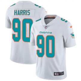 Nike Miami Dolphins #90 Charles Harris White Mens Stitched NFL Vapor Untouchable Limited Jersey