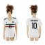 Womens Mexico #10 G.Dos Santos Away Soccer Country Jersey